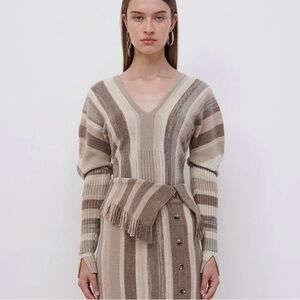 Jonathan Simkhai Jasmina Brush Stroke Wool Sweater